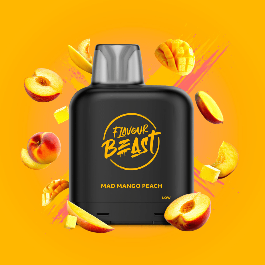 Flavour Beast 20mg / 7000 Puffs Level X Flavour Beast Pod-Mad Mango Peach-Morden Vape SuperStore
