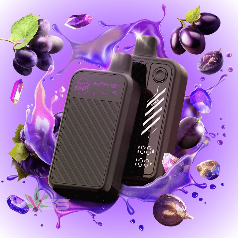 Flavour Beast Max 2 50k Disposable Vape - Gushin Grape 20mg / 50000 Puffs Morden Vape SuperStore and Cannabis Manitoba Canada