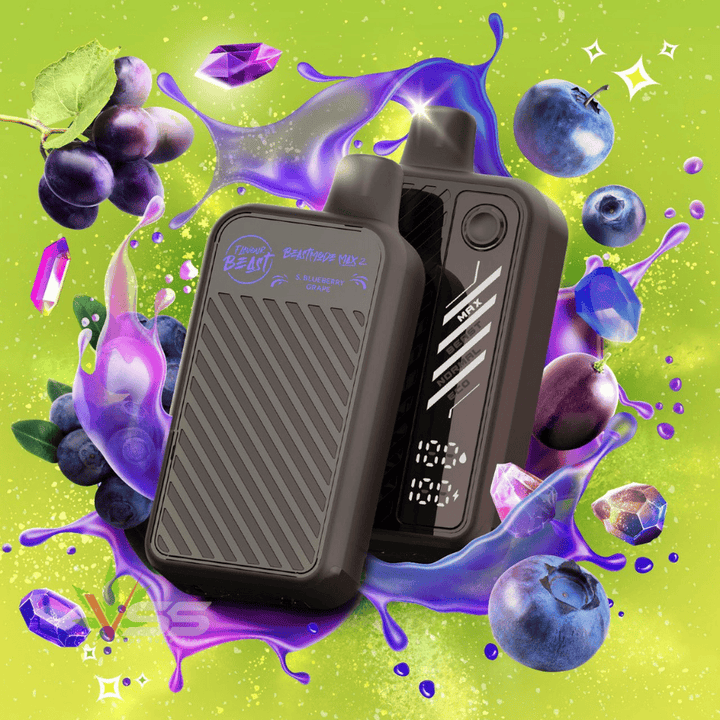 Flavour Beast Mode Max 2 50k Disposable Vape Gushin S. Blueberry Grape Morden Vape SuperStore and Cannabis Manitoba Canada