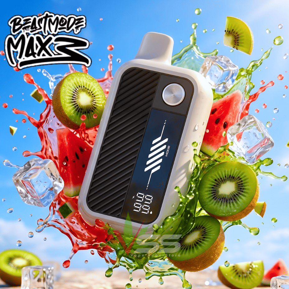 Flavour Beast Mode Max 3 60K Disposable Vape - Epic Watermelon Kiwi Ice 60000 Puffs / 20mg Morden Vape SuperStore and Cannabis Manitoba Canada
