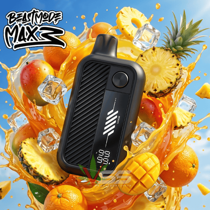 Flavour Beast Mode Max 3 60K Disposable Vape - Twisted Tropical KO Ice 60000 Puffs / 20mg Morden Vape SuperStore and Cannabis Manitoba Canada