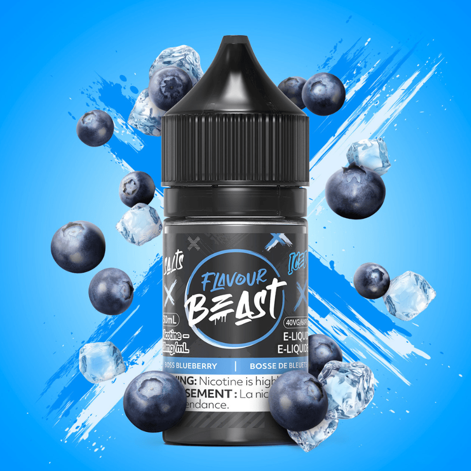 Flavour Beast Salt - Boss Blueberry Iced 30ml Morden Vape SuperStore and Cannabis Manitoba Canada