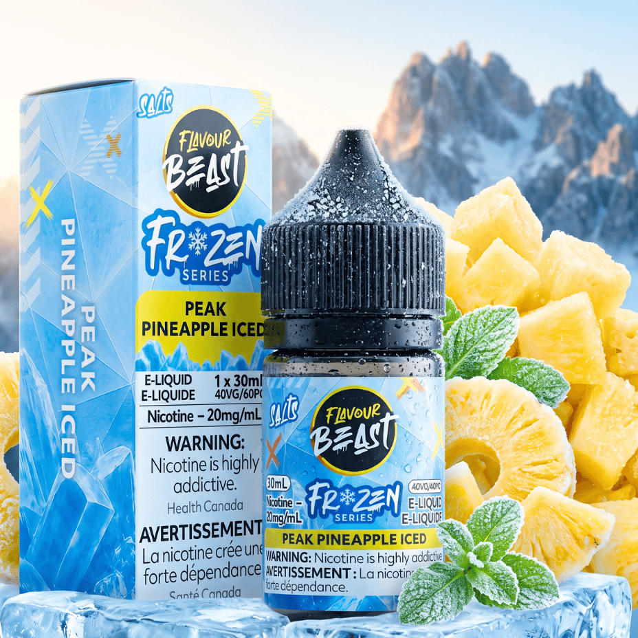 Flavour Beast Salt Frozen-Peak Pineapple Iced Morden Vape SuperStore and Cannabis Manitoba Canada