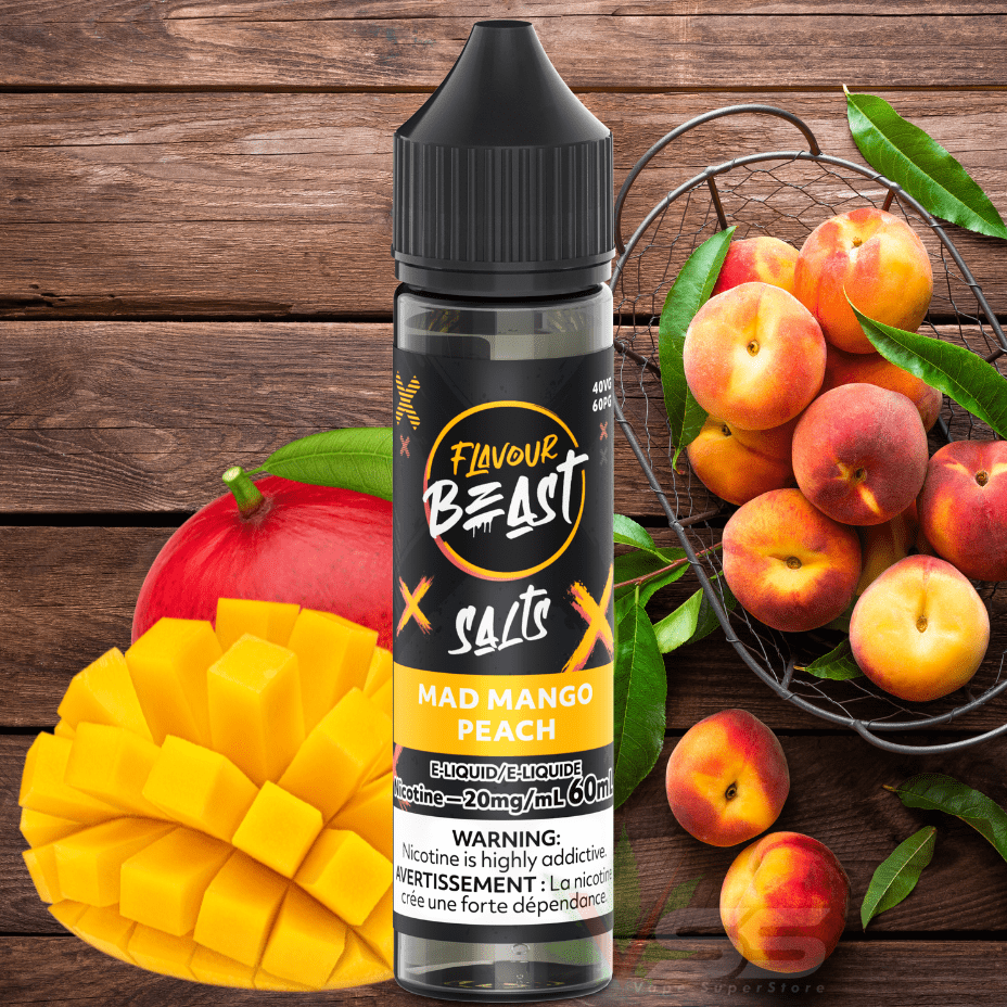 Flavour Beast Salt - Mad Mango Peach 60ml Morden Vape SuperStore and Cannabis Manitoba Canada