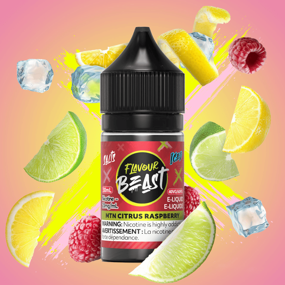Flavour Beast Salt - MTN Citrus Raspberry Iced 30ml Morden Vape SuperStore and Cannabis Manitoba Canada