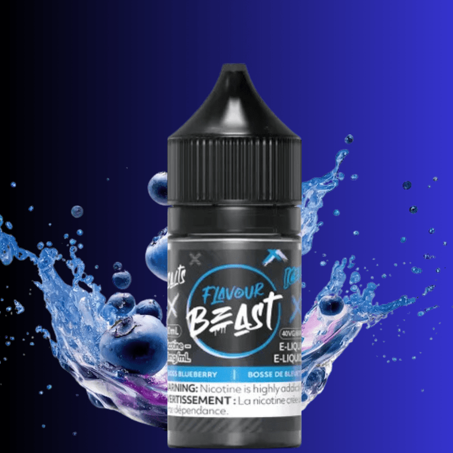 Flavour Beast Salts Salt Nic E-Liquid 30ml / 20mg Boss Blueberry Iced Salts by Flavour Beast-Morden Vape SuperStore & Cannabis MB, Canada
