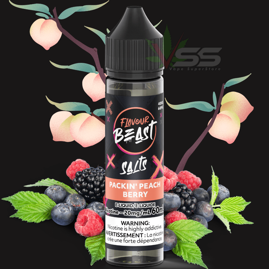 Flavour Beast Salt - Packin' Peach Berry 60ml Morden Vape SuperStore and Cannabis Manitoba Canada