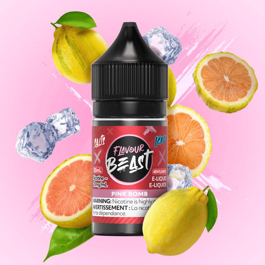 Flavour Beast Salt - Pink Bomb Iced 30ml Morden Vape SuperStore and Cannabis Manitoba Canada