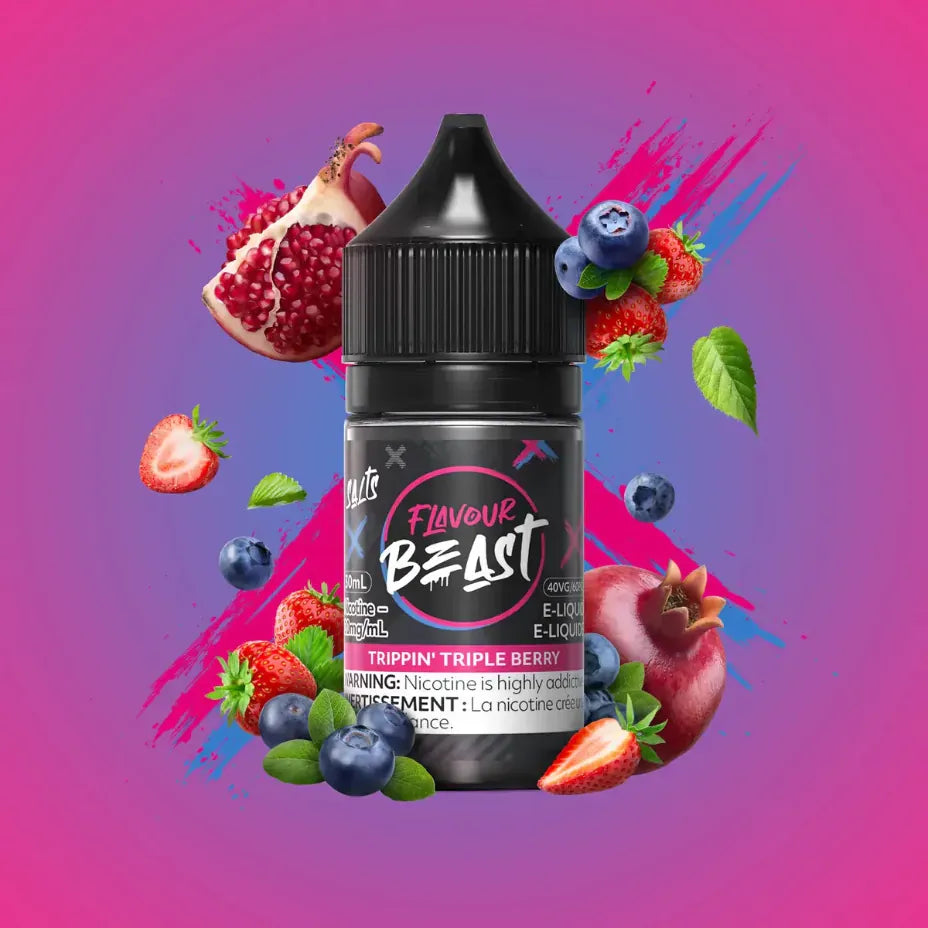 Flavour Beast Salt - Trippin' Triple Berry 30mL 30mL / 20mg Morden Vape SuperStore and Cannabis Manitoba Canada