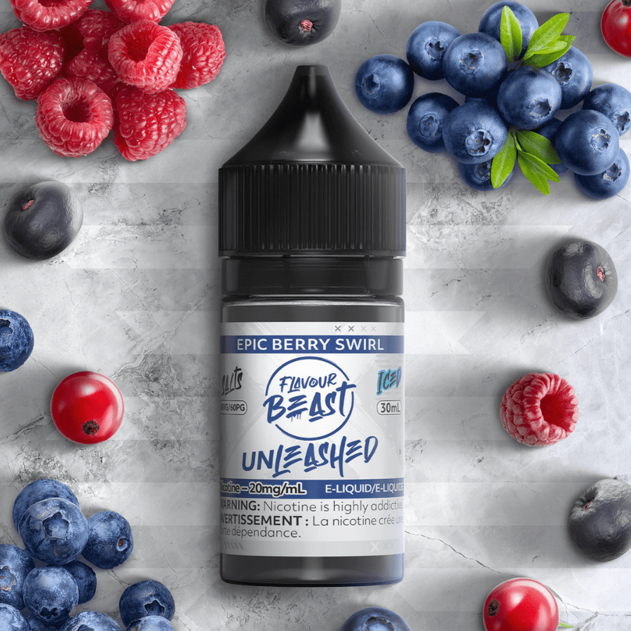 Flavour Beast Salts Salt Nic E-Liquid 30ml / 20mg Epic Berry Swirl Salts By Flavour Beast Unleashed E-liquid- Morden Vape SuperStore and Cannabis in Morden Manitoba