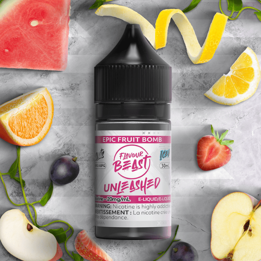 Flavour Beast Salts Salt Nic E-Liquid 30ml / 20mg Epic Fruit Bomb Salts By Flavour Beast Unleashed E-liquid- Morden Vape SuperStore and Cannabis in Morden Manitoba
