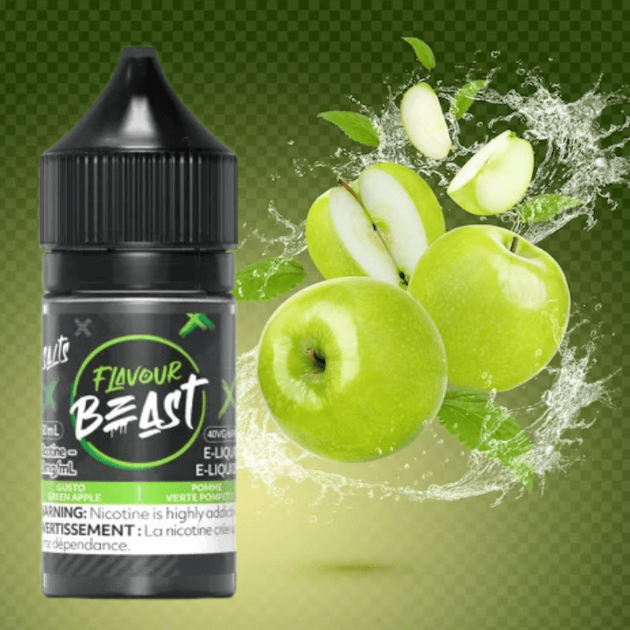 Flavour Beast Salts Salt Nic E-Liquid 30ml / 20mg Gusto Green Apple Salts by Flavour Beast-Morden Vape SuperStore & Cannabis MB, Canada