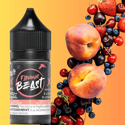 Flavour beast salt Packin Peach Berry 30ml-Airdrie Vape SuperStore