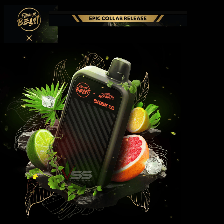Flavour Beast X 12 Monkeys Beast Mode Max 2 50K Disposable-Harambae 50000 Puffs / 20mg Morden Vape SuperStore and Cannabis Manitoba Canada