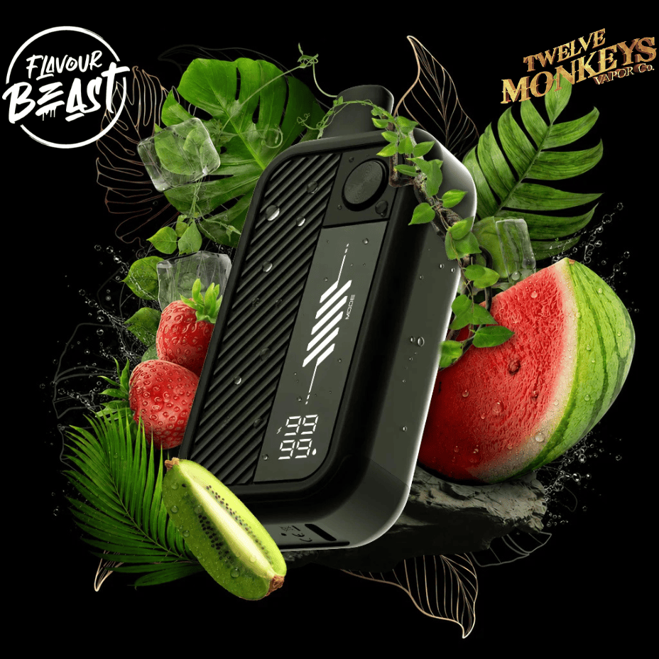 Flavour Beast X 12 Monkeys Beast Mode Max 3 60K Disposable-Kanzi Iced 60000 Puffs / 20mg Morden Vape SuperStore and Cannabis Manitoba Canada