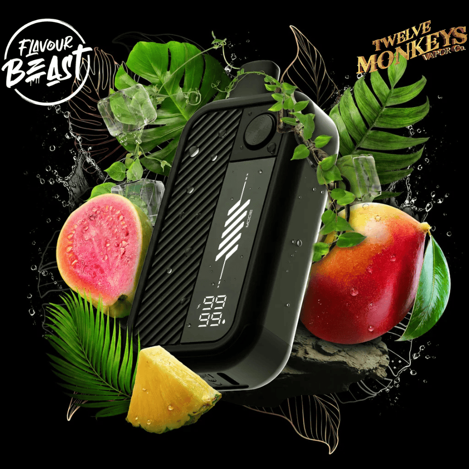 Flavour Beast X 12 Monkeys Beast Mode Max 3 60K Disposable-Mangabeys Iced 60000 Puffs / 20mg Morden Vape SuperStore and Cannabis Manitoba Canada