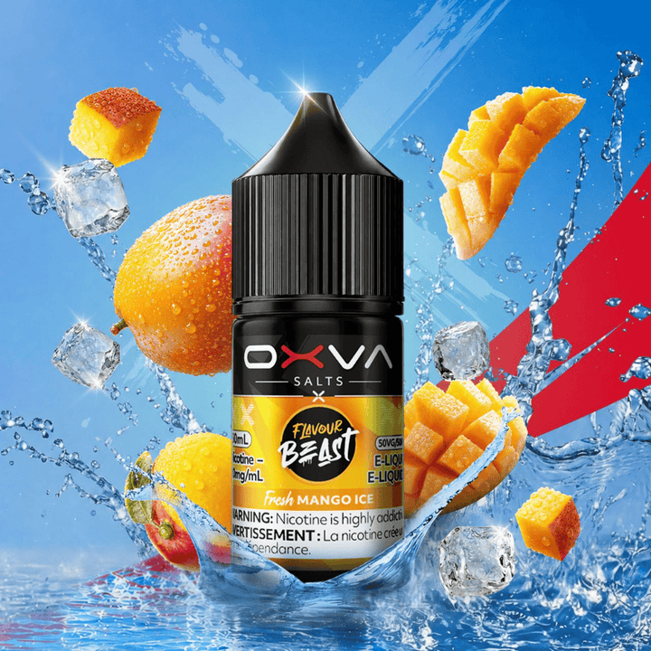 Flavour Beast x OXVA E-Liquid - Fresh Peach Cherry Lemon Ice Salt 30mL / 20mg Morden Vape SuperStore and Cannabis Manitoba Canada