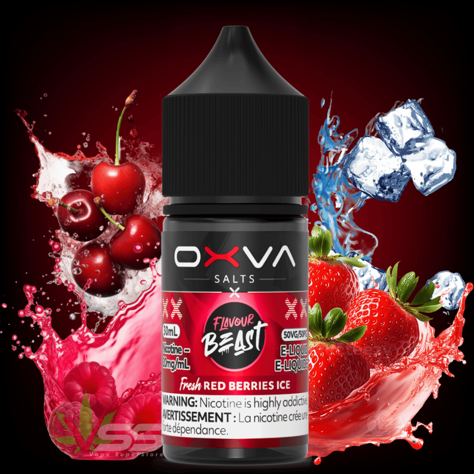 Flavour Beast x OXVA E-Liquid - Fresh Red Berries Ice 30mL / 20mg Morden Vape SuperStore and Cannabis Manitoba Canada