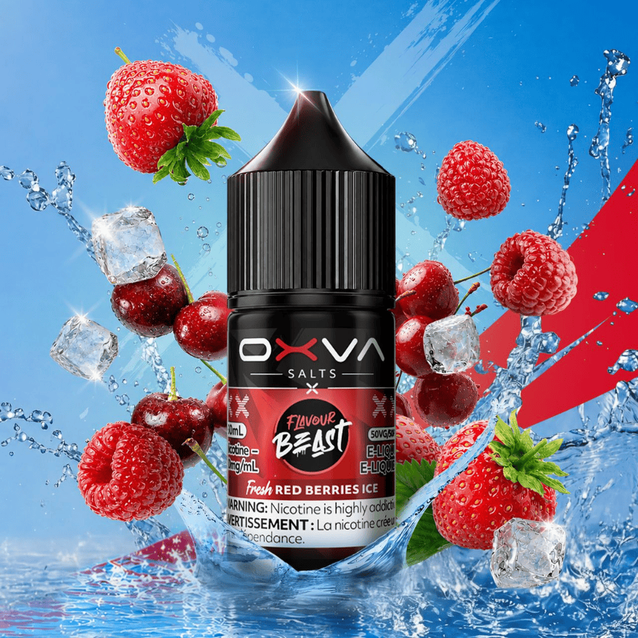 Flavour Beast x OXVA E-Liquid - Fresh Red Berries Ice 30mL / 20mg Morden Vape SuperStore and Cannabis Manitoba Canada