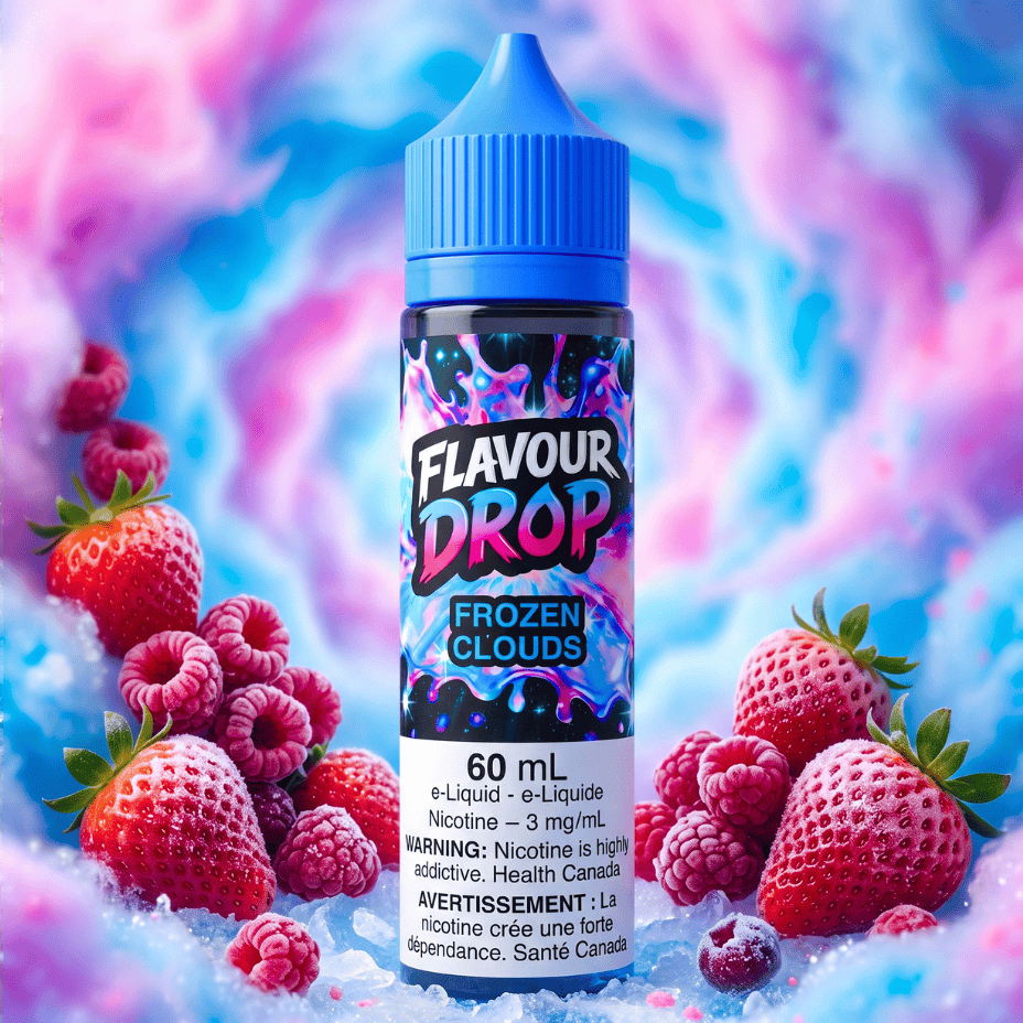 Flavour Drop E-Liquid - Frozen Clouds 60ml / 3mg Morden Vape SuperStore and Cannabis Manitoba Canada