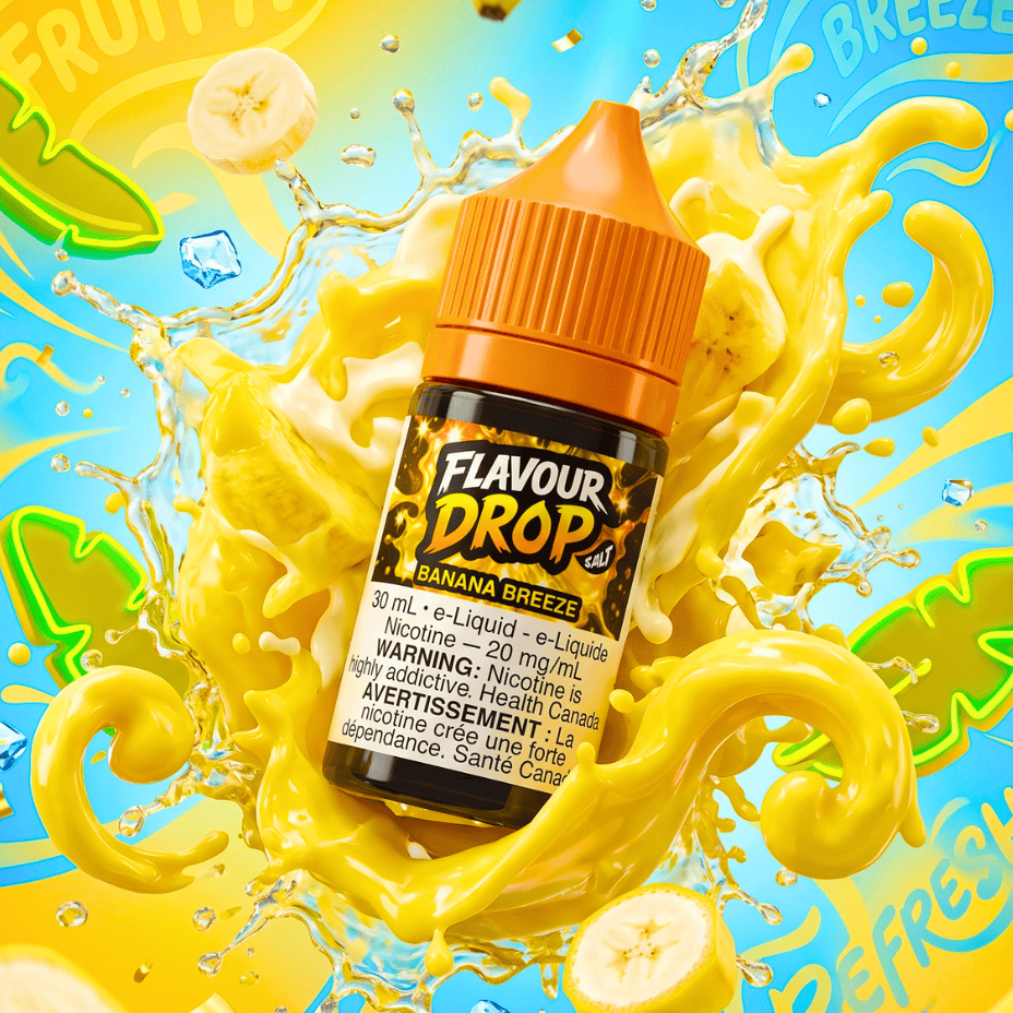 Flavour Drop Salts - Banana Breeze 30mL / 20mg Morden Vape SuperStore and Cannabis Manitoba Canada