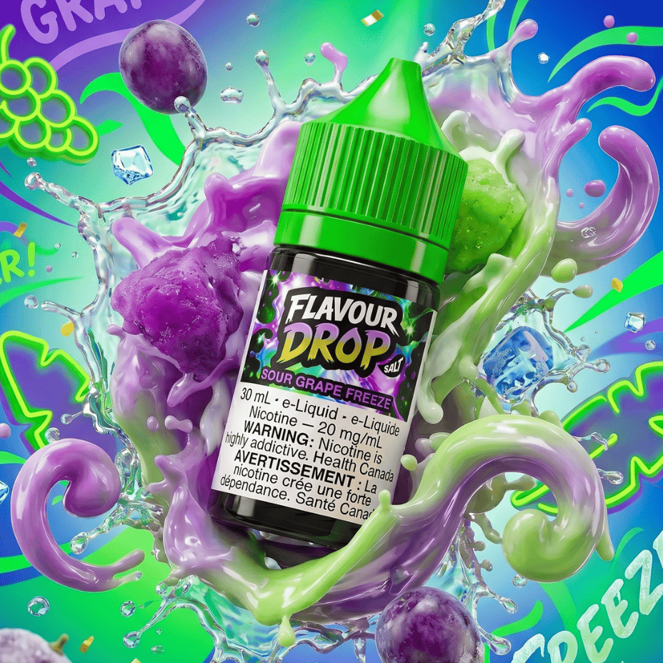 Flavour Drop Salts - Sour Grape 30mL / 20mg Morden Vape SuperStore and Cannabis Manitoba Canada