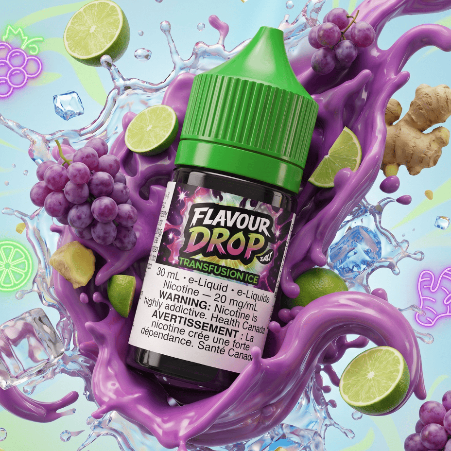 Flavour Drop Salts - Transfusion Ice 30mL / 20mg Morden Vape SuperStore and Cannabis Manitoba Canada