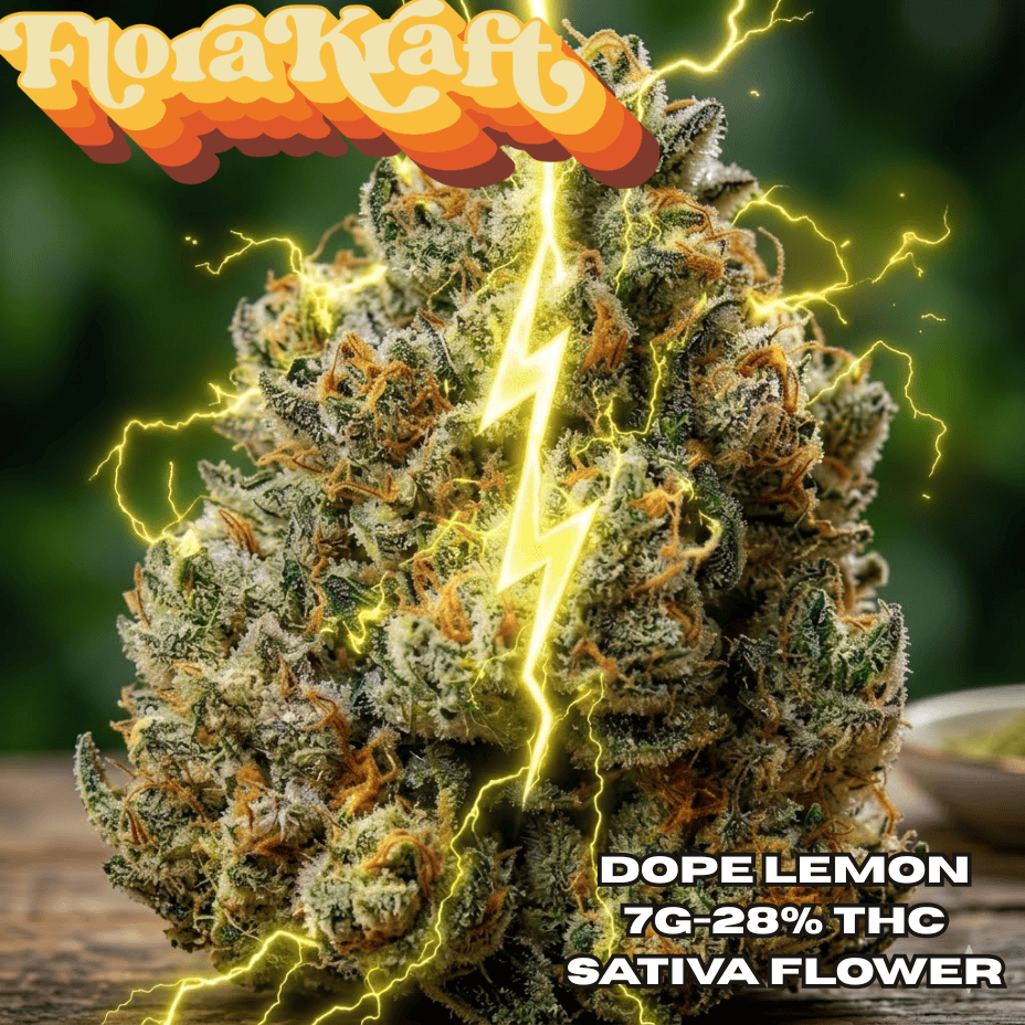 Florakraft Dope Lemon Sativa CRAFT Flower-7g Morden Vape SuperStore and Cannabis Manitoba Canada
