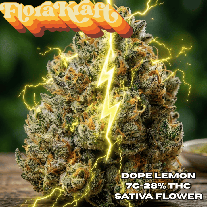 Florakraft Dope Lemon Sativa CRAFT Flower-7g Morden Vape SuperStore and Cannabis Manitoba Canada