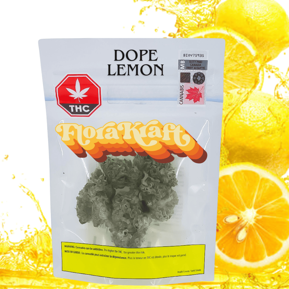 Florakraft Dope Lemon Sativa CRAFT Flower-7g Morden Vape SuperStore and Cannabis Manitoba Canada