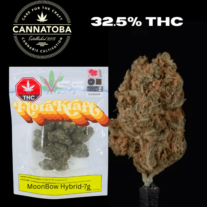 FloraKraft MoonBow Hybrid Flower-7g Morden Vape SuperStore and Cannabis Manitoba Canada