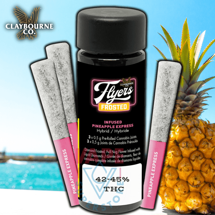 Flyers Frosted Pineapple Express Infused Pre-rolls Morden Vape SuperStore and Cannabis Manitoba Canada