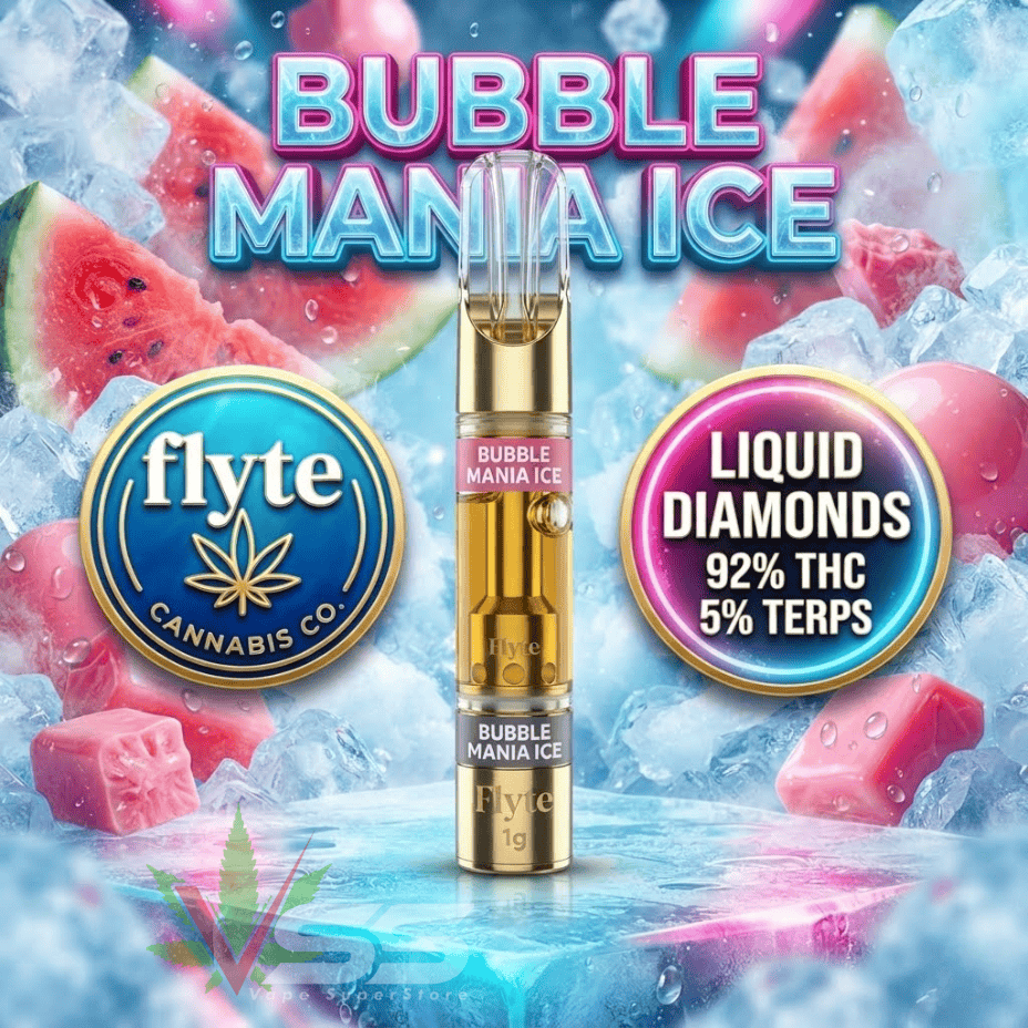 flyte Liquid Diamonds Bubble Mania Ice Vape Cartridge - 1g Morden Vape SuperStore and Cannabis Manitoba Canada