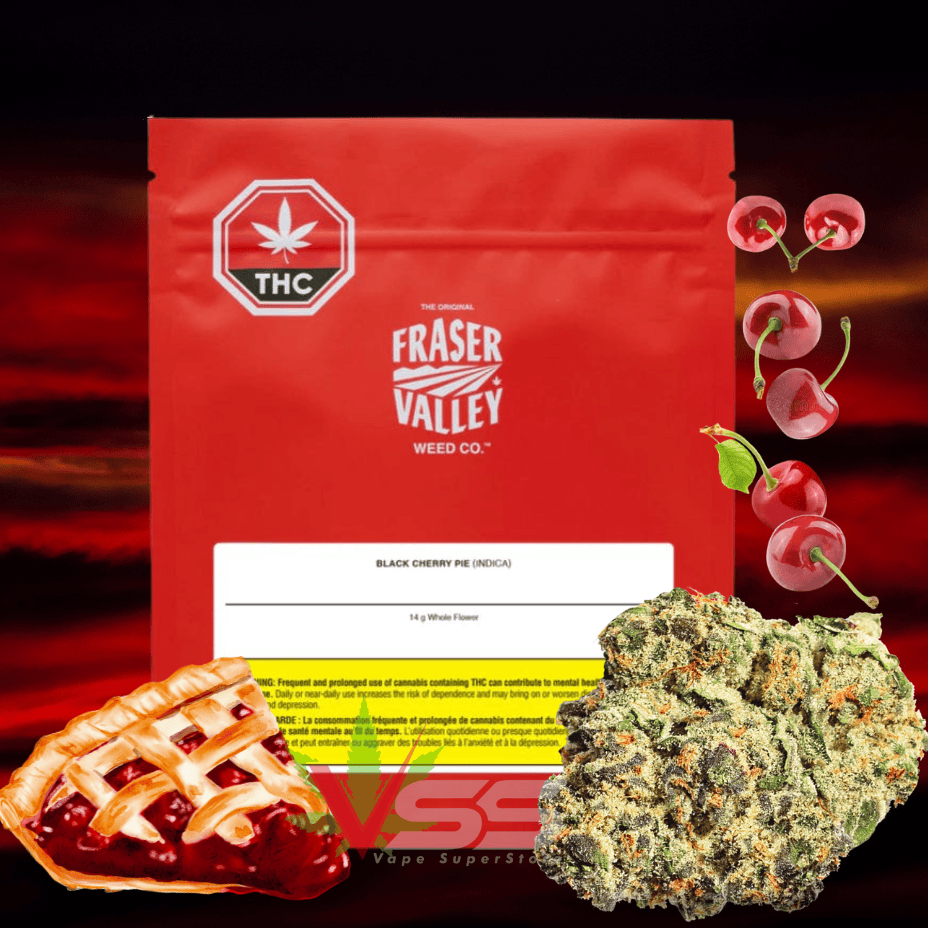 Fraser Valley Black Cherry Pie Indica Flower - 14g Morden Vape SuperStore and Cannabis Manitoba Canada