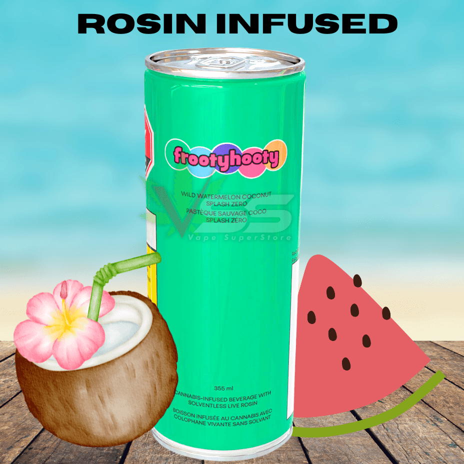 Frootyhooty - Wild Watermelon Coconut Splash Zero 355ml Morden Vape SuperStore and Cannabis Manitoba Canada