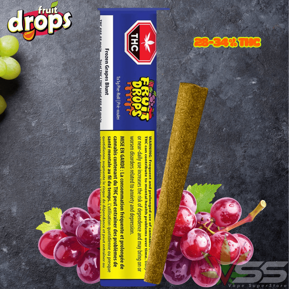 Fruit Drops Frozed Grapes Indica Blunt 1x1g Morden Vape SuperStore and Cannabis Manitoba Canada