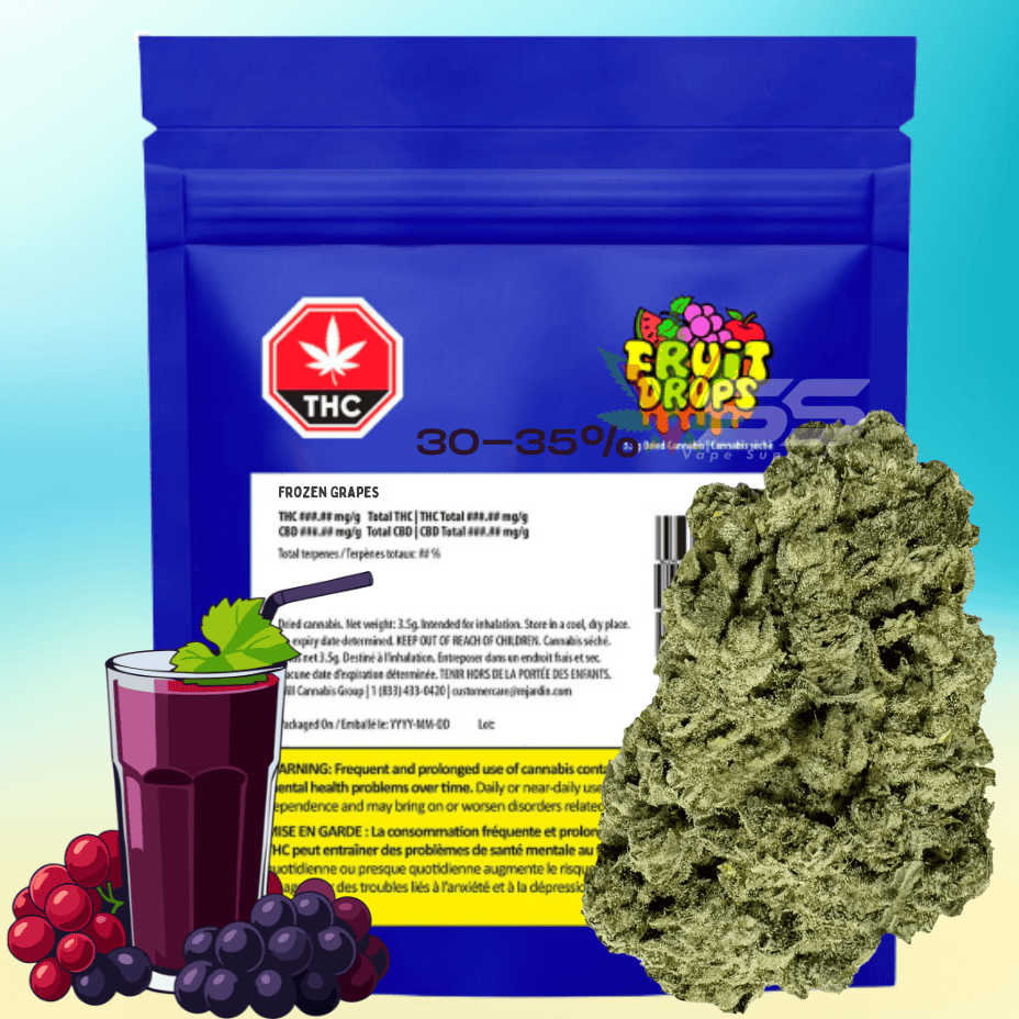 Fruit Drops Frozen Grapes Craft Flower - 3.5g Morden Vape SuperStore and Cannabis Manitoba Canada