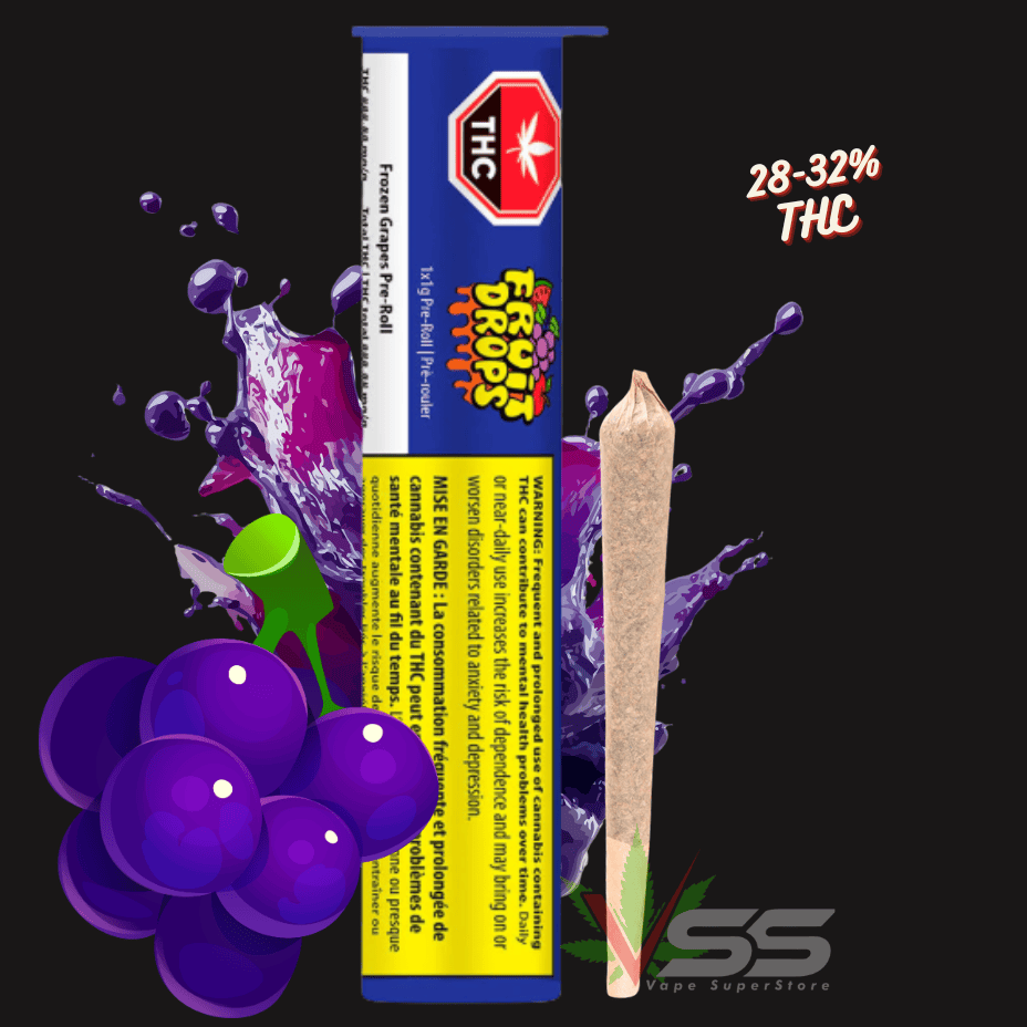 Fruit Drops - Frozen Grapes Indica Pre-roll 1x1g Morden Vape SuperStore and Cannabis Manitoba Canada