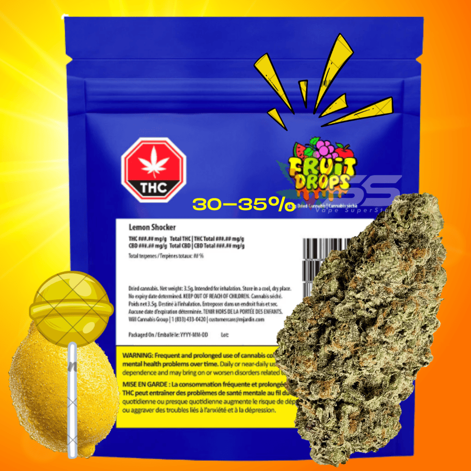 Fruit Drops Lemon Shocker Craft Flower - 3.5g Morden Vape SuperStore and Cannabis Manitoba Canada