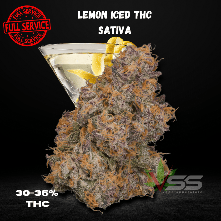 Full Service - Lemon Iced THC Sativa Flower - 14g Morden Vape SuperStore and Cannabis Manitoba Canada