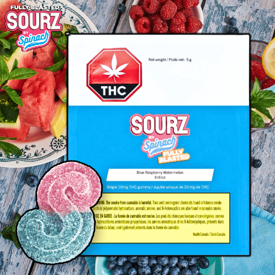 Fully Blasted Blue Raspberry Watermelon Gummy-1x10mg 1x5mg Morden Vape SuperStore and Cannabis Manitoba Canada