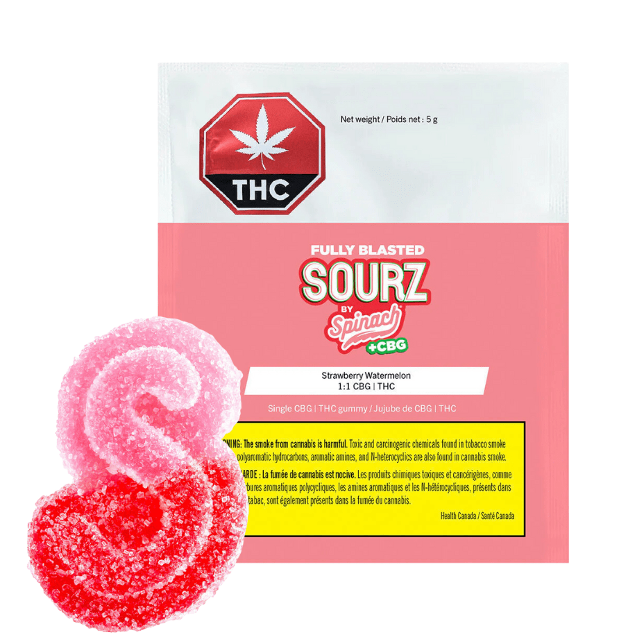 Fully Blasted Strawberry Watermelon 1:1 Gummy 1x10mg 1x10mg Morden Vape SuperStore and Cannabis Manitoba Canada