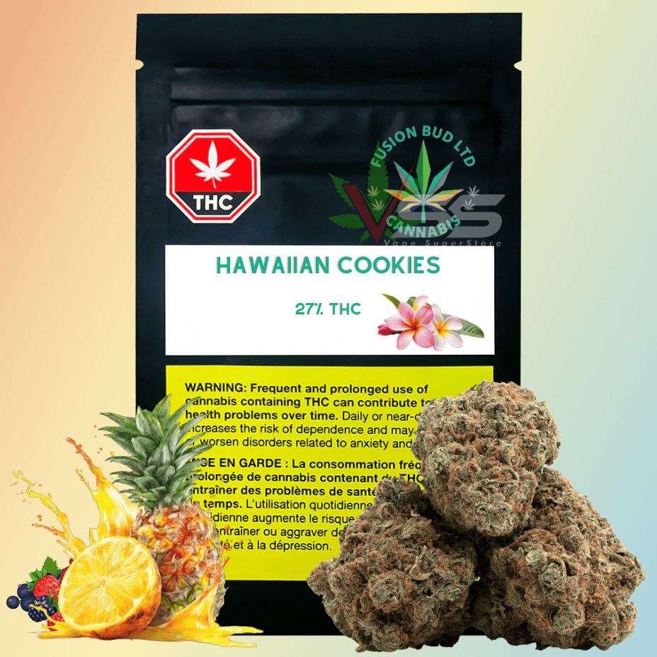 Fusion Buds - Hawaiian Cookies Sativa Flower - 7g Morden Vape SuperStore and Cannabis Manitoba Canada