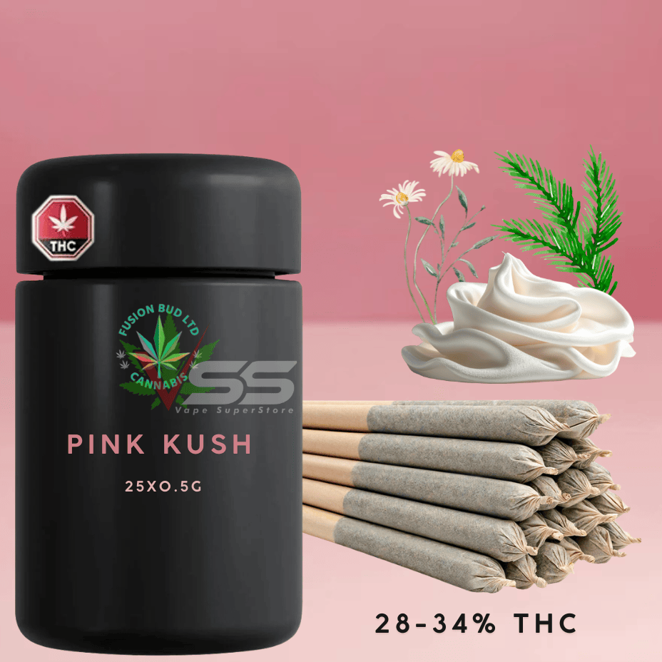 Fusion Buds - Pink Kush Indica Pre-rolls 25x0.5g Morden Vape SuperStore and Cannabis Manitoba Canada