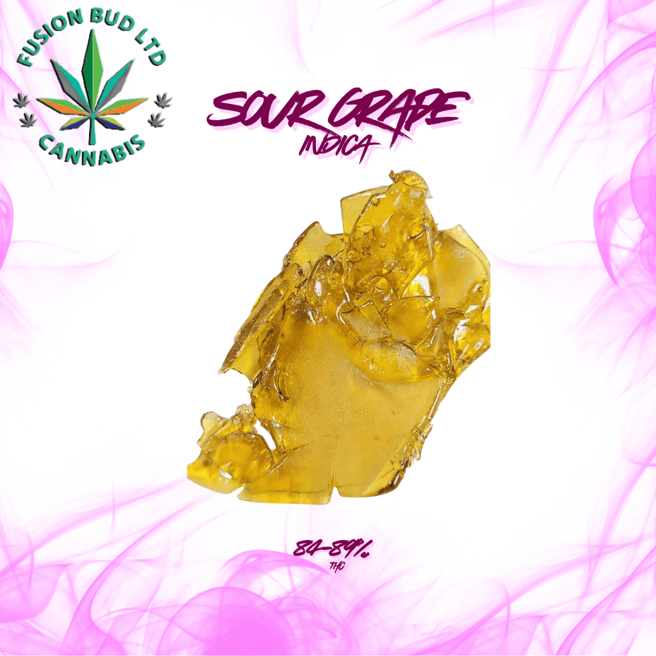 Fusion Buds Sour Grape Shatter - 1g Morden Vape SuperStore and Cannabis Manitoba Canada