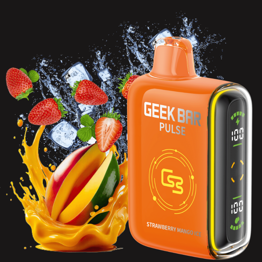 Geek Bar Disposables 20mg / 9000 Puffs Geek Bar Pulse 9000 Disposable Vape-Strawberry Mango Ice-Morden Vape