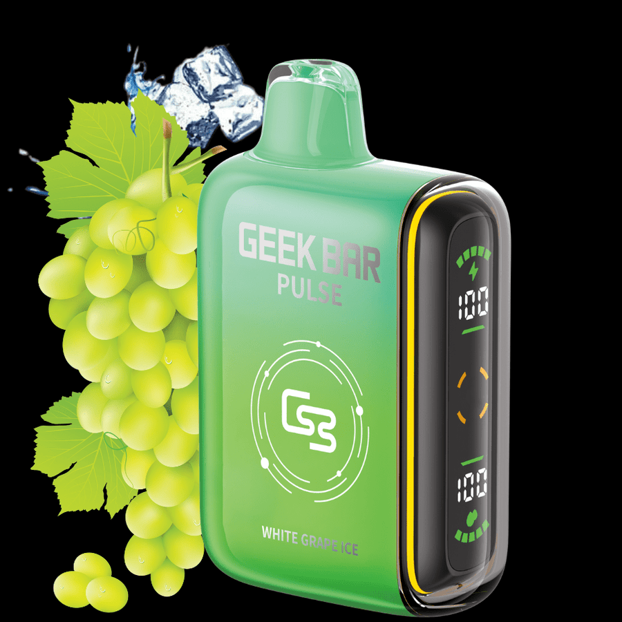 Geek Bar Disposables 9000 Puffs / 20mg Geek Bar Pulse 9000 Disposable Vape - White Grape Ice in Canada