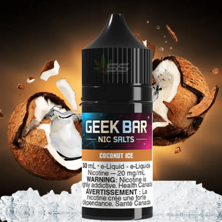 Geek Bar Nic Salt-Coconut Ice Morden Vape SuperStore and Cannabis Manitoba Canada