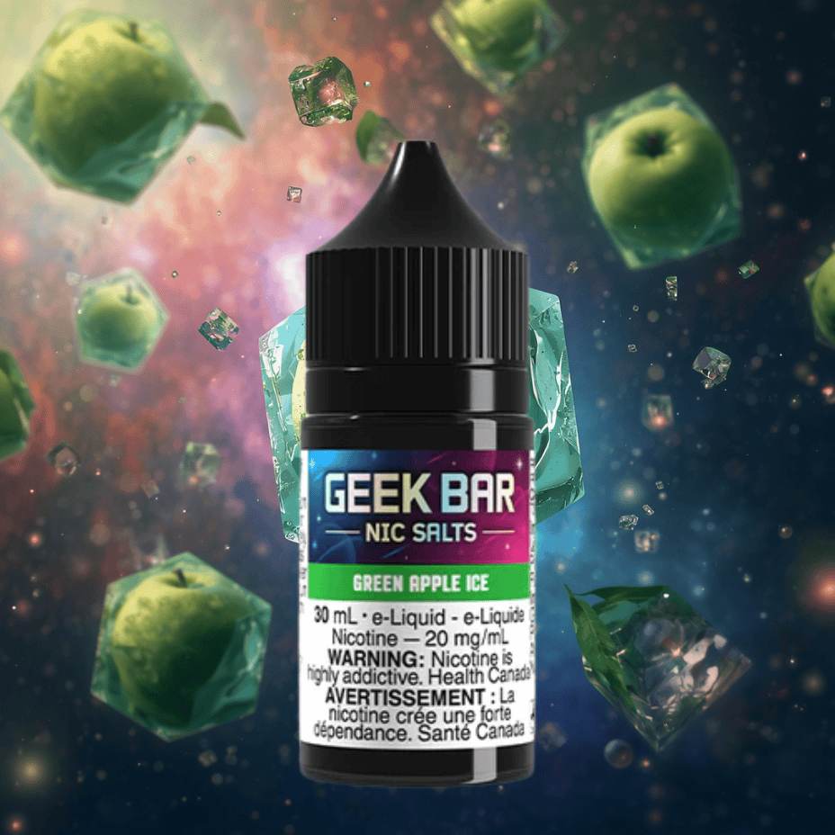 Geek Bar Nic Salt-Green Apple Ice 30mL / 20mg Morden Vape SuperStore and Cannabis Manitoba Canada