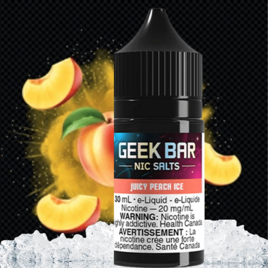 Geek Bar Nic Salt-Juicy Peach Ice Morden Vape SuperStore and Cannabis Manitoba Canada